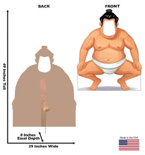 Load image into Gallery viewer, Advanced Graphics Sumo Wrestler Stand - in Life Size Cardboard Cutout Standup - AT TEN Distribution
