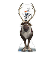 Advanced Graphics Sven & Olaf Life Size Cardboard Cutout Standup - Disney's Frozen (2013 Film) - AT TEN Distribution