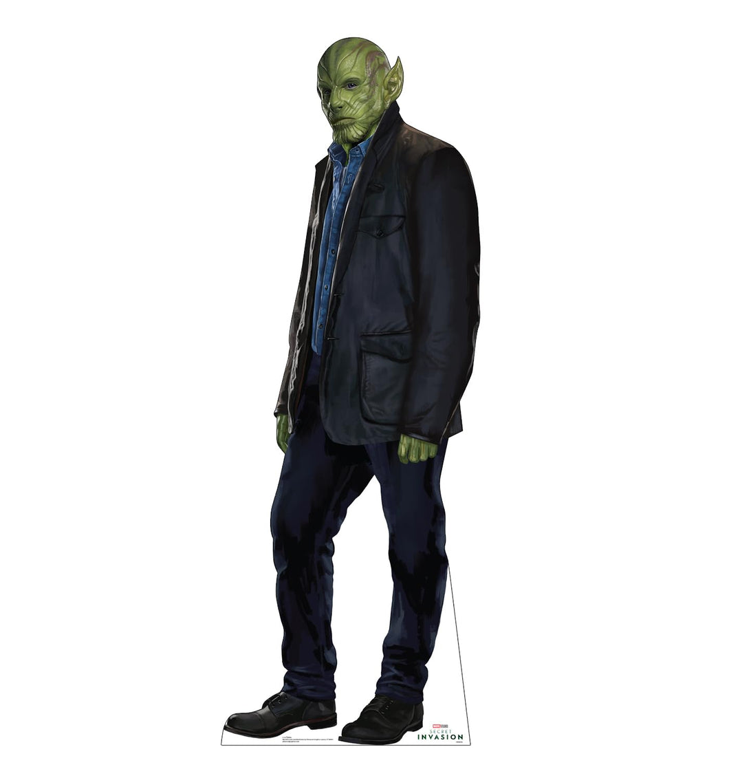 Advanced Graphics Talos Life Size Cardboard Cutout Standup - Marvel Studios Secret Invasion (TV Series) - Made in USA - AT TEN Distribution
