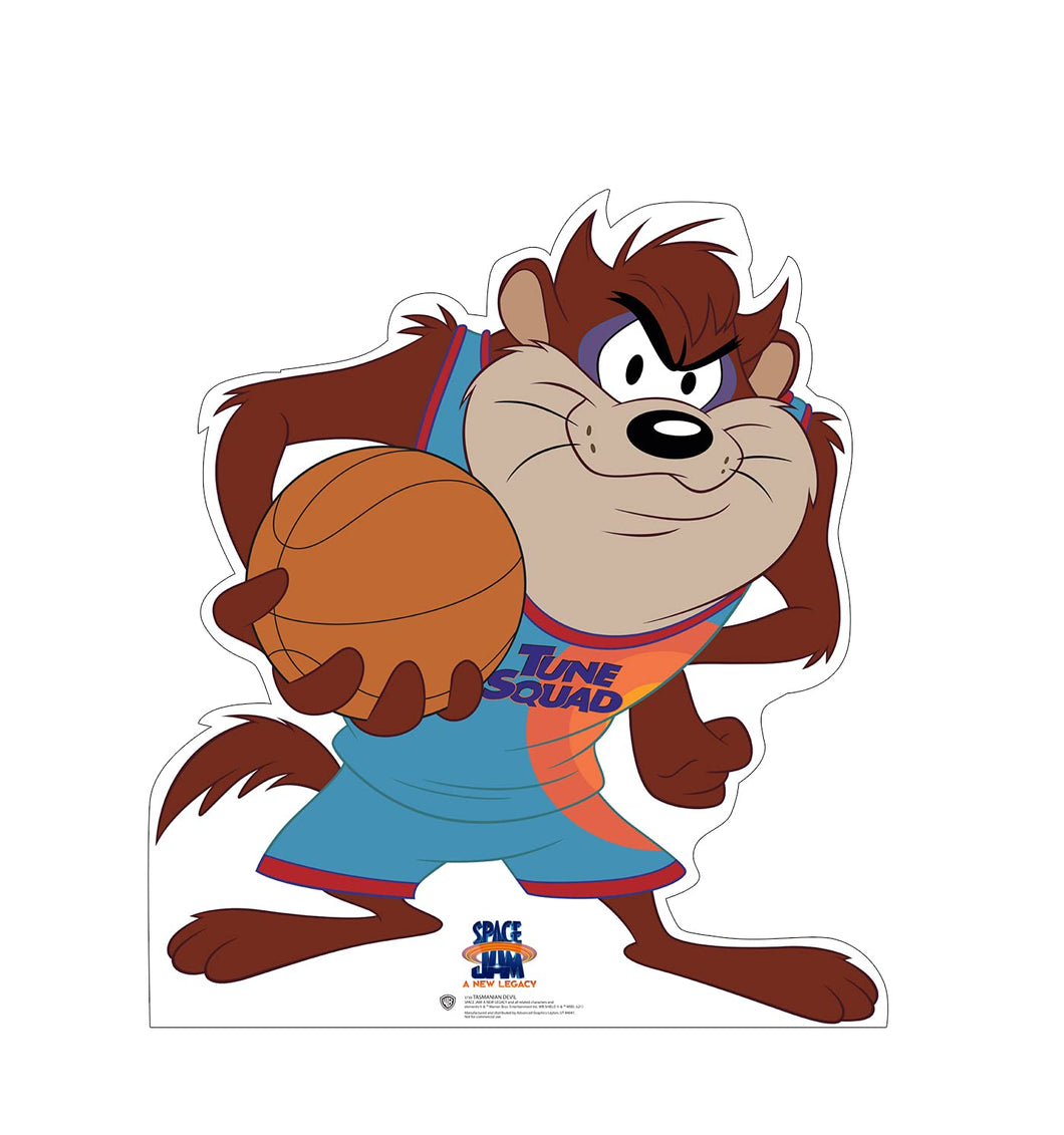 Advanced Graphics Tasmanian Devil Life Size Cardboard Cutout Standup - Space Jam: A New Legacy (2021 Film) - AT TEN Distribution