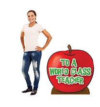 Load image into Gallery viewer, Advanced Graphics Teacher&#39;s Appreciation Apple Life Size Cardboard Cutout Standup - World Class Teacher - AT TEN Distribution
