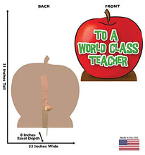 Load image into Gallery viewer, Advanced Graphics Teacher&#39;s Appreciation Apple Life Size Cardboard Cutout Standup - World Class Teacher - AT TEN Distribution
