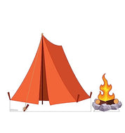 Advanced Graphics Tent and Campfire Life Size Cardboard Cutout Standup - AT TEN Distribution