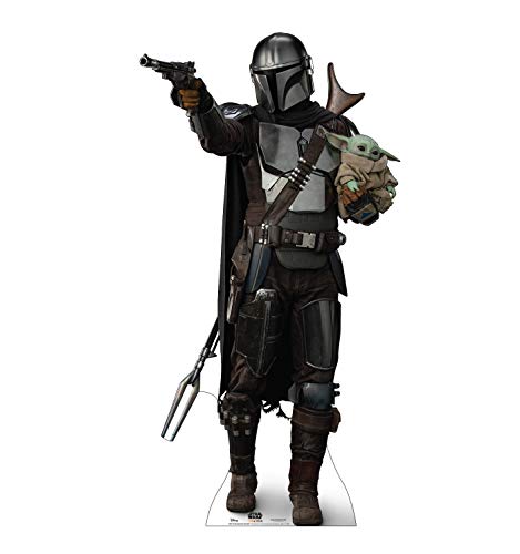 Advanced Graphics The Mandalorian with Child Life Size Cardboard Cutout Standup - Disney Star Wars: The Mandalorian Season 2 - AT TEN Distribution