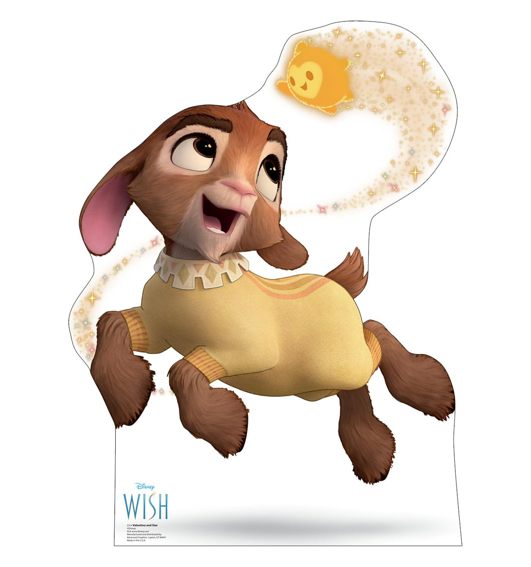 Advanced Graphics Valentino and Star Life Size Cardboard Cutout Standup - Disney's Wish (2023 Film) - AT TEN Distribution