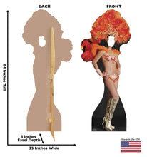 Load image into Gallery viewer, Advanced Graphics Vegas Show Girl Stand - in Life Size Cardboard Cutout Standup - Vegas Party Theme - AT TEN Distribution
