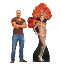 Load image into Gallery viewer, Advanced Graphics Vegas Show Girl Stand - in Life Size Cardboard Cutout Standup - Vegas Party Theme - AT TEN Distribution
