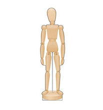 Load image into Gallery viewer, Advanced Graphics Wooden Mannequin Cardboard Cutout Standup - AT TEN Distribution
