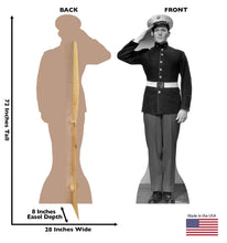 Load image into Gallery viewer, Advanced Graphics World War II US Marine Life Size Cardboard Cutout Standup - AT TEN Distribution
