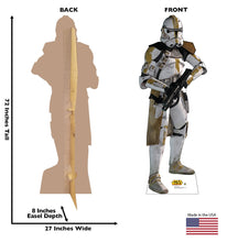 Load image into Gallery viewer, Advanced Graphics Yellow Clone Trooper (Star Wars Episode III) Life - Size Standup Poster - AT TEN Distribution
