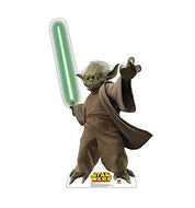 Advanced Graphics Yoda Life Size Cardboard Cutout Standup - Star Wars Prequel Trilogy - AT TEN Distribution