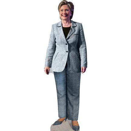 H10091 Hillary Clinton Cardboard Cutout Standup - AT TEN Distribution