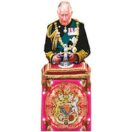 H10520 King Charles III Reaching for Crown Cardboard Cutout Standee Standup - AT TEN Distribution