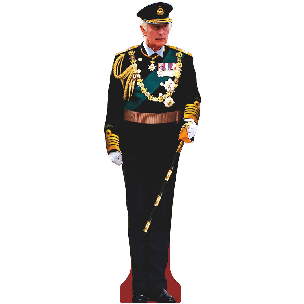 H10523 Charles III in Uniform Cardboard Cutout Standee Standup - AT TEN Distribution
