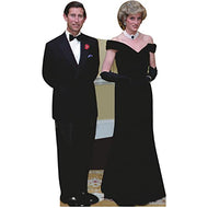 H10525 Prince King Charles and Diana Cardboard Cutout Standee Standup - AT TEN Distribution