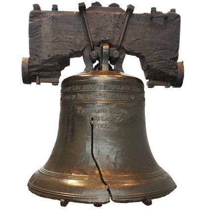 H13035 Liberty Bell Cardboard Cutout Standup - AT TEN Distribution