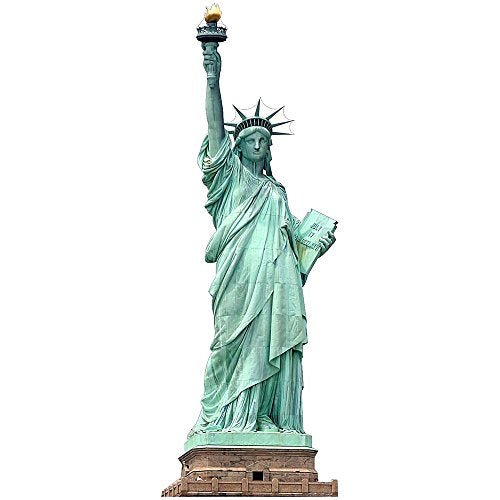 H13101 Statue of Liberty No Base Cardboard Cutout Standup - AT TEN Distribution