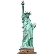 H13101 Statue of Liberty No Base Cardboard Cutout Standup - AT TEN Distribution