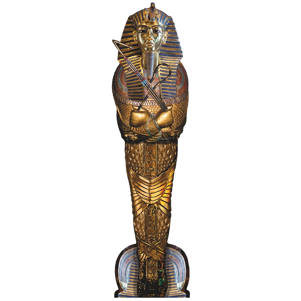H13212 Tutankhamun King TUT Egyptian Sarcophagus Mummy Pharaoh Cardboard Cutout Standee Standup - AT TEN Distribution