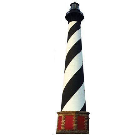 H20227 Cape Hatteras Lighthouse Cardboard Cutout Standup - AT TEN Distribution