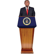 H25103 Donald Trump Podium Cardboard Cutout Standup - AT TEN Distribution