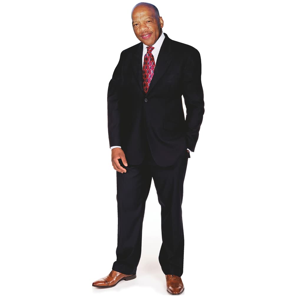 H38130 John Lewis Civil Rights Democrat Cardboard Cutout Standee Standup - AT TEN Distribution