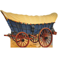 H49896 Pioneer Conestoga Wagon Cart Oregon Cardboard Cutout Standee Standup - AT TEN Distribution