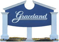 H79493 Graceland Sign at Elvis Boulevard Memphis Tennessee Cardboard Cutout Standee Standup - AT TEN Distribution