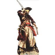 H99999 Blackbeard Sword and Pistol Jolly Roger Cardboard Cutout Standee Standup - AT TEN Distribution