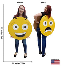 Load image into Gallery viewer, Happy/Sad Emoji Costume - Advanced Graphics Cardboard Costume - AT TEN Distribution
