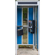 SP12060 Pay Phone Booth Cardboard Cutout - AT TEN Distribution