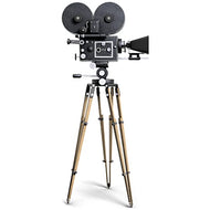 SP12147 Old Fashioned Hollywood Movie Camera Movie Set Prop Cardboard Cutout Standee Stand up - AT TEN Distribution
