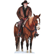 SP12472 Cowboy on Horse Western Yellowstone 1883 Cardboard Cutout Standee Standup - AT TEN Distribution