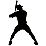 SP12492 Baseball Bat Batter Hitter Silhouette Cardboard Cutout Standee Standup - AT TEN Distribution
