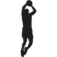 SP12493 Basketball Player Shooting Hoops Silhouette Cardboard Cutout Standee Standup - AT TEN Distribution