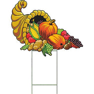YS3014 Holidays Fall Autumn Thanksgiving Cornucopia Vegetables Fruit Food Outdoor Yard Decoration Cutout - AT TEN Distribution